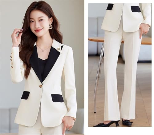 Women Pant Suit 2 Piece Set Office Ladies Female Business Work Wear Formal Blazer Jacket and Trouser4