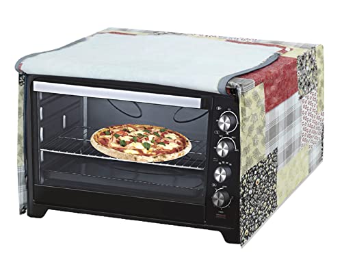 Kuber Industries PVC Designer Microwave Oven Cover, Dustproof Machine Protector Cover,25 LTR. (Multicolor)-HS43KUBMART25980, Standard