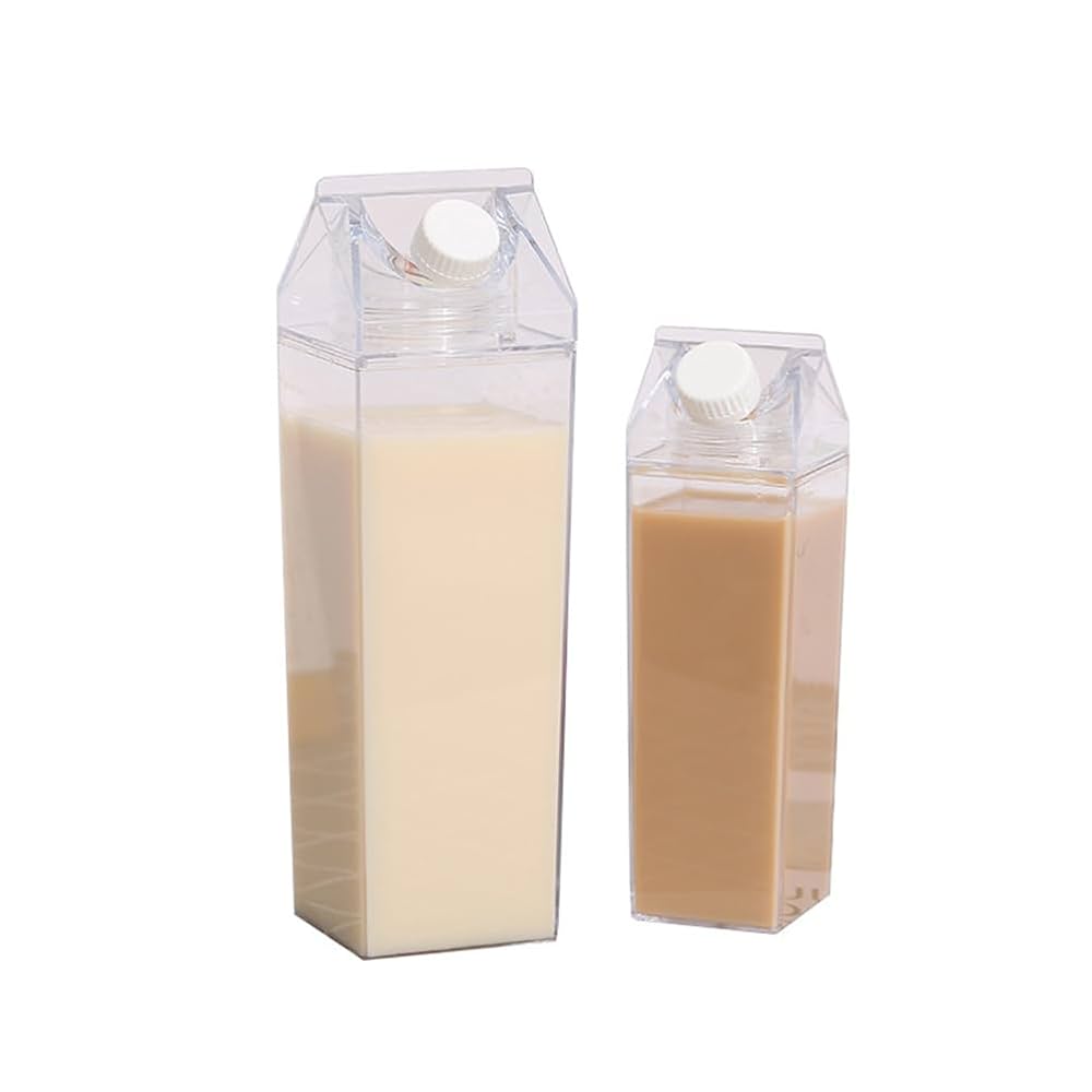 Amazon.co.jp: RHHRSM 牛乳パック型 ドリンクボトル 牛乳瓶