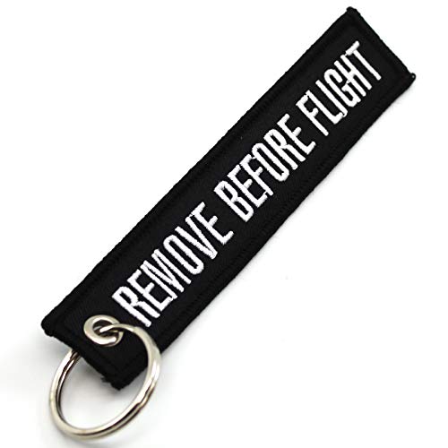 Remove Before Flight - Key Chain - Black