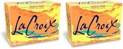 LaCroix Sparkling Water, Peach-Pear | 12 Fl Oz | Pack of 24