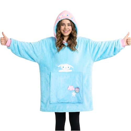 Hello Kitty Sanrio Cinnamoroll Blanket Hoodie Girls,...
