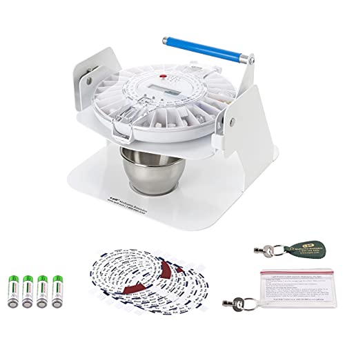 E-Pill Station - Locked Automatic Pill Dispenser With Tipper Base - Clear Lid #TOP3