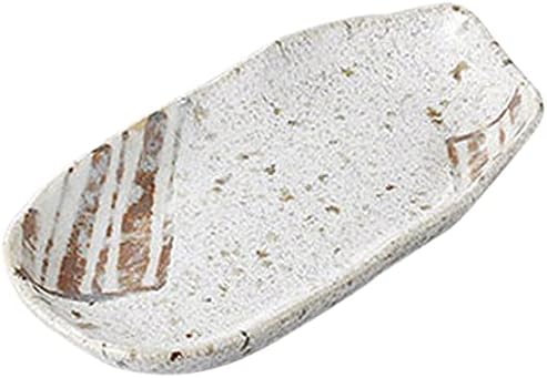 Set of 5, Famous Dishes, Unofu Striped Deformation Skewers 7.0 x 3.8 x 0.8 inches (17.8 x 9.6 x 2 cm), Restaurant, Commercial Use, Tableware, Restaurant