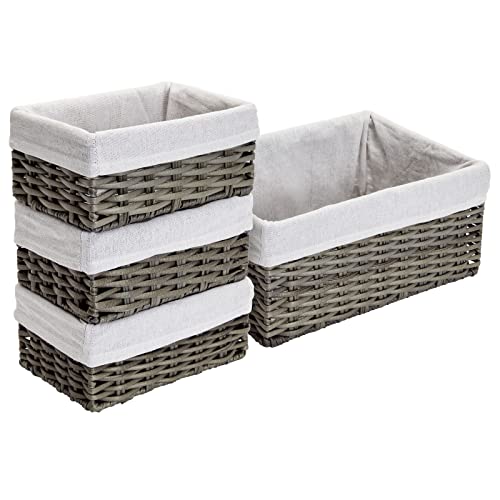 Farmlyn Creek HONSH 4 Pack Rectangular Wicker Storage Baskets thumb #8