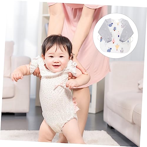 Vaguelly 1 blusa de bebê à prova d'água para crianças, blusa de pintura infantil, babador de bebê d