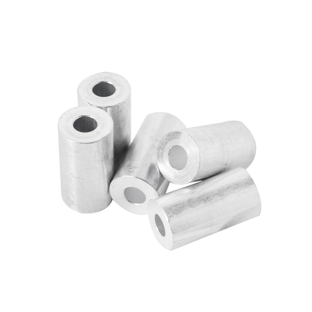 Aluminum Spacer 3/4 OD x 5/16 ID x Choose Your Length, Round Spacer Unthreaded Standoff Bushing Plain Finish, Fits screws bolts 5/16 or M8 by Metal Spacers Online (1-3/8 Length, 50 Pack)