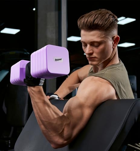 Image of 15LB 20LB 30LB 40LB 50LB Adjustable Dumbbell Set Free Weights Dumbbells Set for Women Men Hand Weights Sets Adjust Dumbbell Weight Sets for Home Gym Exercise Workout Strength Training Equipments