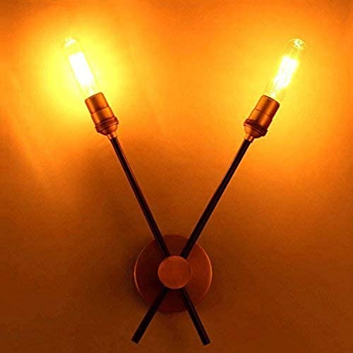 Jiuzhuo Retro Simplicity Brass&Black Rotating Elongated Torch Wall Light (2-Light) #TOP2