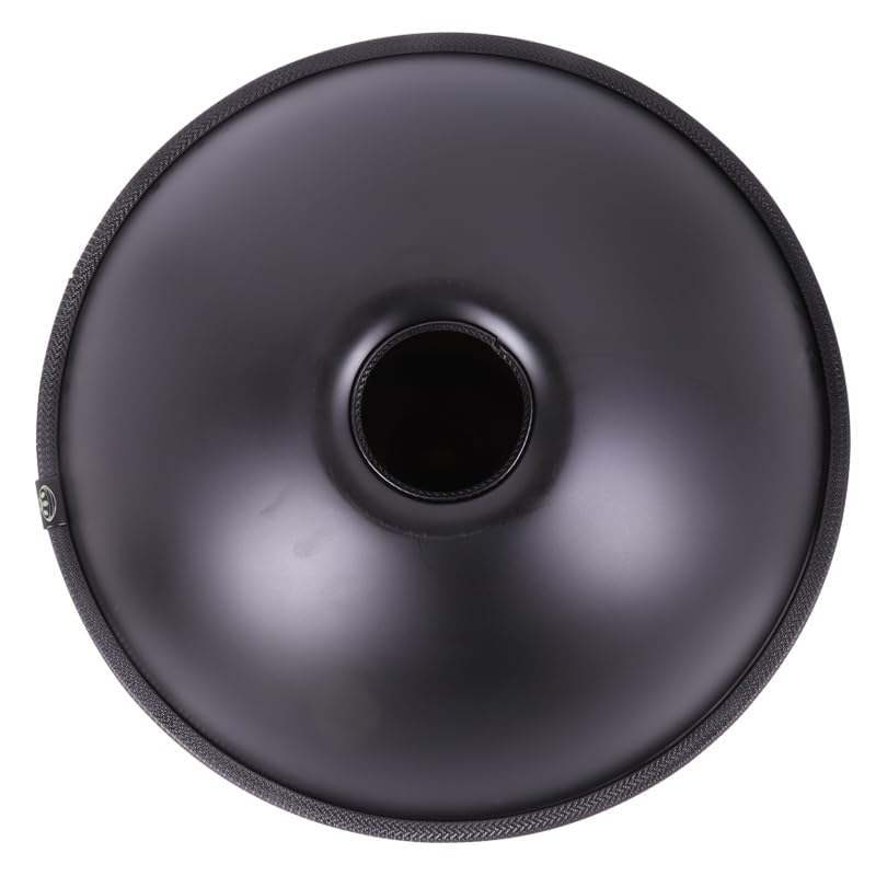 Hangpan negro de 9 tonos de 18 pulgadas - Instrumento de percusión hecho a mano