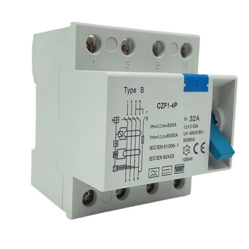 Disjoncteur différentiel CA 4P 40A 300mA CZK6 Z pour tableau - 3