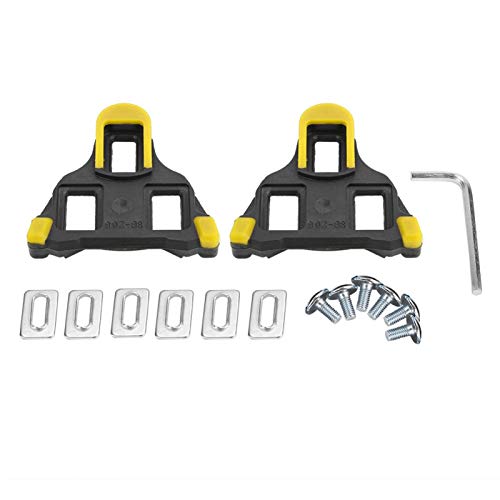 OUKENS Bicycles and Spare Parts Bike Pedal Cleats, 1 Pair Cycling Self-Locking System Pedal Cleats Mountain Road