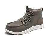 Diseño conveniente de fácil acceso: Estas botas de tobillo para hombre cuentan con cordones elásticos para un fácil calzado, perfectas para estilos de vida ocupados. Ya sea que salgas corriendo por la mañana o tomes un descanso rápido en el trabajo, disfruta de un uso sin esfuerzo y pasos cómodos.