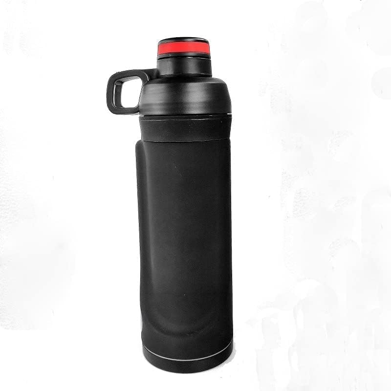 Diversion Safe Water Bottle - Stash Water Bottle with Hidden Compartment for Cards, Keys, Cash, and Valuables - Insulated Bottle for Hot and Cold Drinks- 18oz (Black PP) - Image 3
