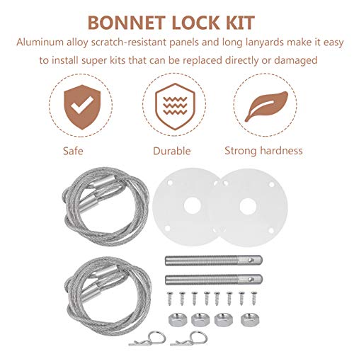 CLISPEED CNC Da Liga de Alumínio Do Carro de Corrida Aparência Kit de Bloqueio Pin Capô Universal