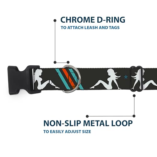 Collier Buckle Down 9-38,1 cm résistant pour chien à clip plastique facile - 6