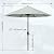 MASTERCANOPY Patio Umbrella for Outdoor Market Table -8 Ribs (10ft,Light Gray)