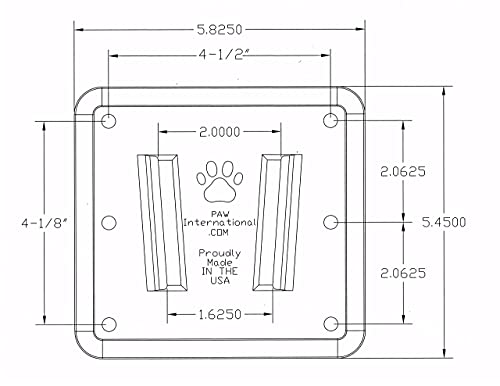 Paw International Rv Tv Bracket Black 3 Piece Set, 1 Polymer Tv Bracket, 2 Black Polymer Wall Mounts #TOP4