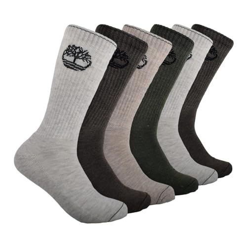 Timberland Men's 6-Pack Crew Socks