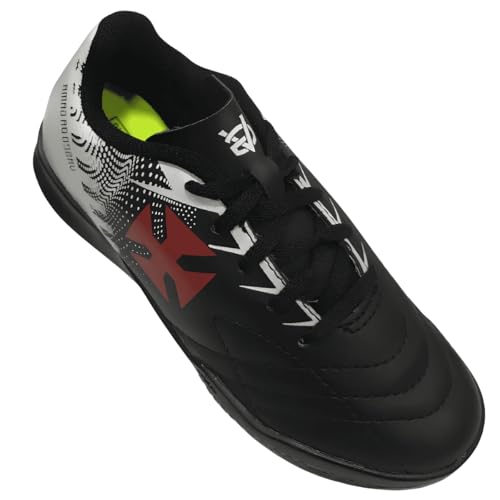 Chuteira Infantil Vasco Original Oxn Avanti 2 Indoor X-Pro (Preto, BR, Criança de 4 a 8 anos, Numéri