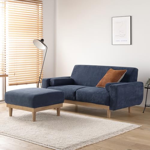 RASIK �\�t�@�[ 2�_�Z�b�g 2.5�l�|���\�t�@+�I�b�g�}�� �l�C�r�[(�R�[�f�����C) �J�o�[ ����@�Ő􂦂� �r���O���\ ���{�b�g�|���@���ʂ�� �V�R�� ida �C�[�_