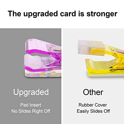 Image of 3PCS Credit Card Puller, Cute Debit Bank Card Grabber for Long Nails ATM Keychain Women with Plastic Clip