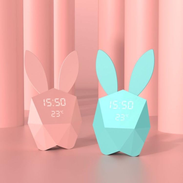 Mobility on Board Réveil Lapin Intelligent Cutie Clock - Rose Pastel