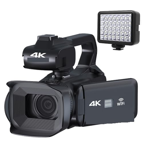rfIJrfIJ 64MP Vlog Camcorder 4K HD Photography Video Camera Live Streaming 18X Zoom AF Digital Recorder Rotate Touch Screen 