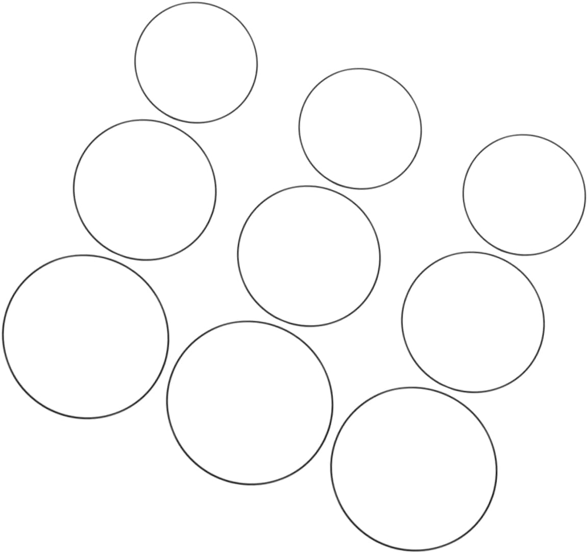 DONFAMDS 9pcs Floral Wreath Hoops for Flower Arrangements Wedding Decor and Home Crafts Round Iron for Custom Centerpieces