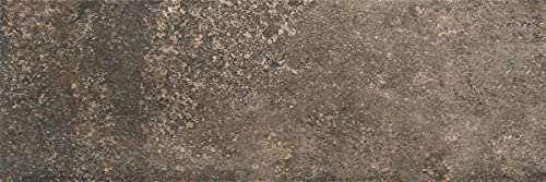 Image of Dougal Ceramic Stone Effect Wall Tile Rectangle Shape Bathroom Tile, Dark Grey - 200 x 600mm