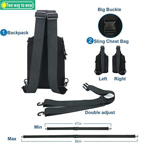 DegeTMVe Dual Pistol Holster Chest Bag