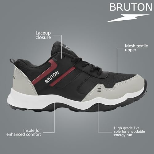 Image of BRUTON EVA Lite Sneakers Casual Shoes Walking Shoes for Men-Black