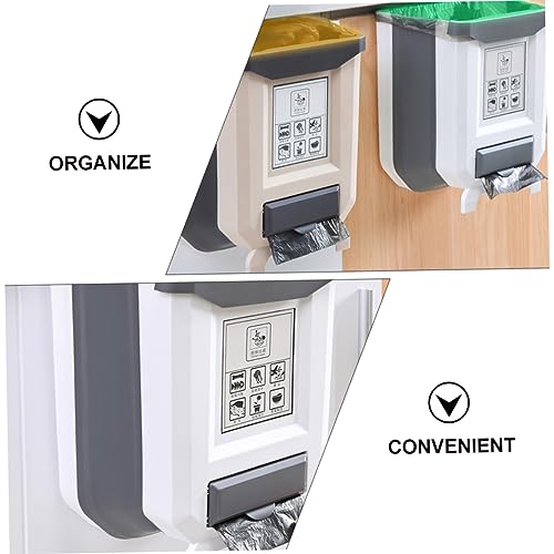 Caneca plegable rectangular para puertas color blanco miniatura 4