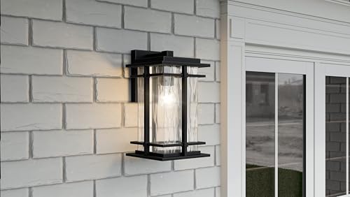 Quoizel McAlister 14" High Earth Black Outdoor Wall Light - Image 3