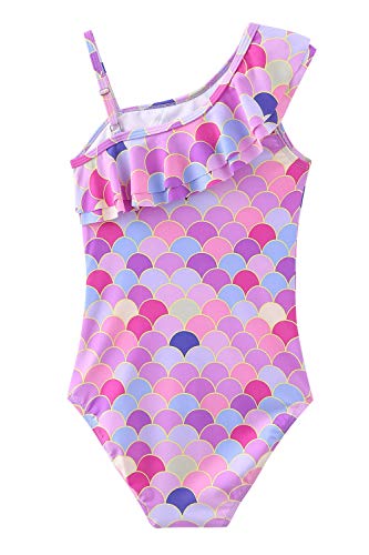 Image of Girls One Piece Swimsuits Mermaid Bathing Suits Summer Swimsuit 2-14 Years