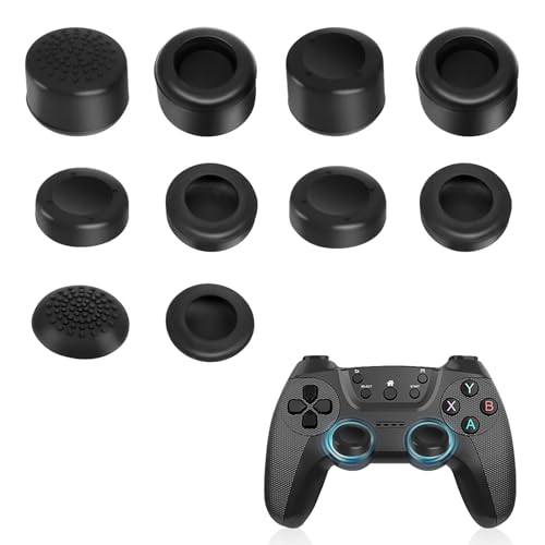 AXFEE joysticks de Remplacement en Silicone, Lot de 8 Capuchons de Manette Joystick Surélevés Antidérapants, pour S5/4/XBOX One/Xbox 360/XBOX Series X/Switch Pro