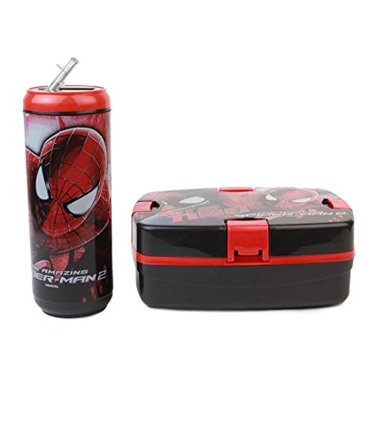Black spiderman lunch box Clearance