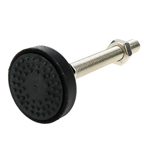 Image of LICTOP 4 Pack M12x100 Thread Furniture Glide Swivel Leveling Mount Heavy Duty Machine Leveling Feet 2 inch Dia Metal Adjustable Leveling Feet