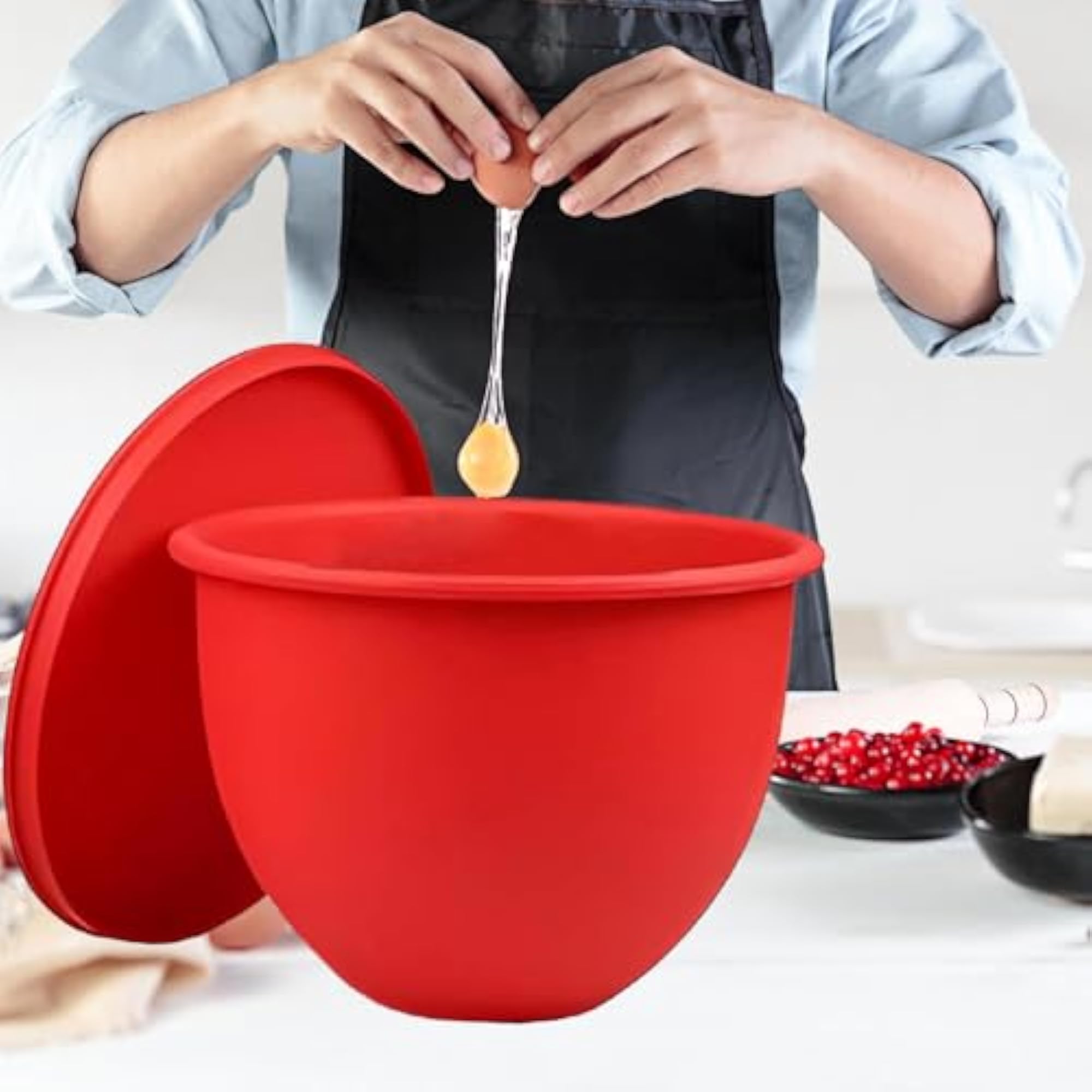 Silicone Liner for Mixer Kitchen Tool, Red