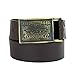 Levi's Men's 1 1/2 in.Plaque Bridle Belt With Snap Closure,Brown,32
