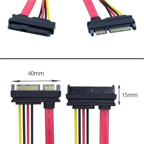 Cable Extensión SAS a SATA SFF-8482 0.3m miniatura 4