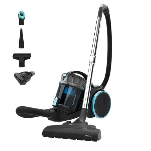 Cecotec Aspirapolvere a Traino Senza Sacco Cilindrico Conga Rockstar Multicyclonic XXL Animal. 800W, Multiciclonico, 20kPa, 4L, Filtri Alta Efficienza, Tubo Telescopico, Include 3 Accessori, Raggio 9m