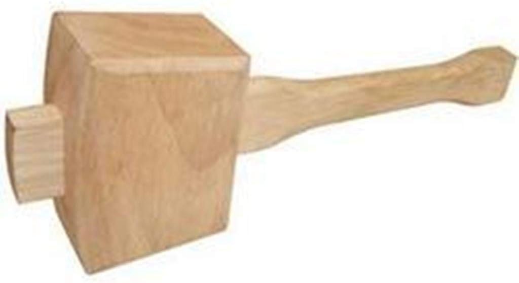 Maillet en bois de hêtre de 12,7 cm, le maillet de travail du bois de hêtre bien équilibré est idéal pour les frappes solides et sans dommages