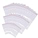 PandaHall Elite- Lot de 300pcs Sachets Plastiques Zip a Fermeture OPP, Couleur Transparent, 4x6cm/7x10cm/10x15cm