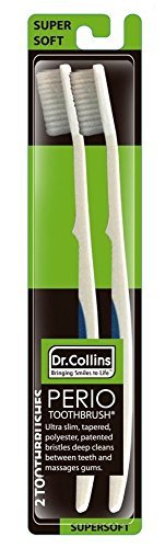 Dr. Collins Perio Toothbrush 2-Brush Value Pack ~ 2 Pack (4 brushes total)