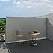 118"x 71" Tenda da Sole con Schermo Laterale Retrattile per Patio, Divisorio per la Privacy del Giardino del Patio, Tenda da Sole Laterale Pieghevole