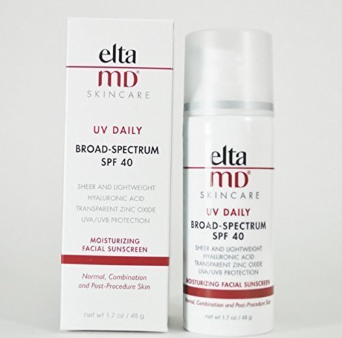 Elta MD UV Daily Broad Spectrum SPF 40, 1.7oz/48g New Mosturizes skin Sunscreen by EltaMD