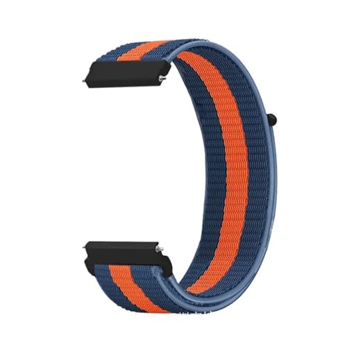 [QAICHFKS] 20mm 22mm iCXgbv Watch 5 GT5-4-3 Pro 46mm uXbg Xgoh 2/GTR 4/GTS 4/Bip 6 5/Active 2 xgp (Blue orange,Width 22m