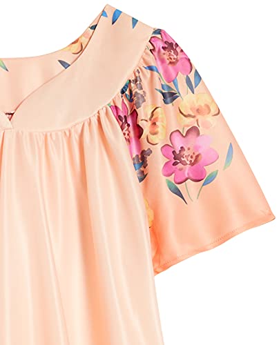 Image of AmeriMark Casual Women's Patio Muumuu House Dress Loose Comfortable Short Sleeve Sun Dress Lounger Gown Sleepwear for Ladies