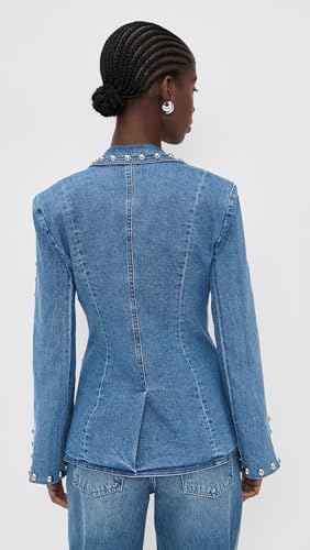 Cinq à Sept Women's Studded Denim Milly Jacket3